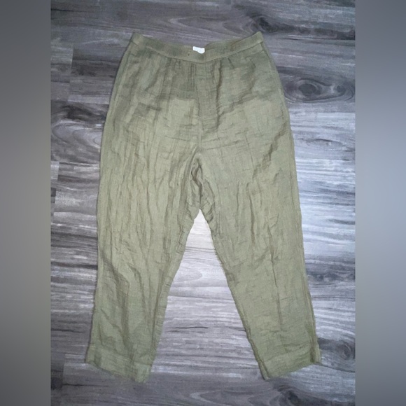 🩷Lou and grey women’s pants size large green ribbed - Picture 1 of 1